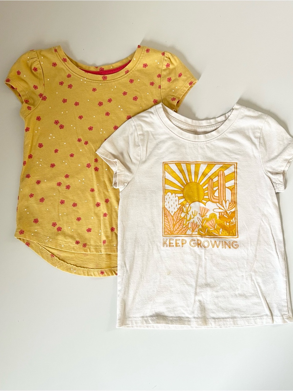 Cat & Jack Toddler Girls Boho Short Sleeve Shirt Bundle